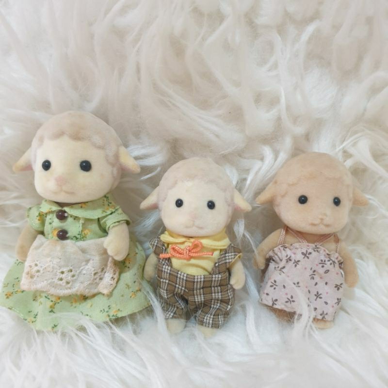 Preloved Sylvanian Families Sheep Family