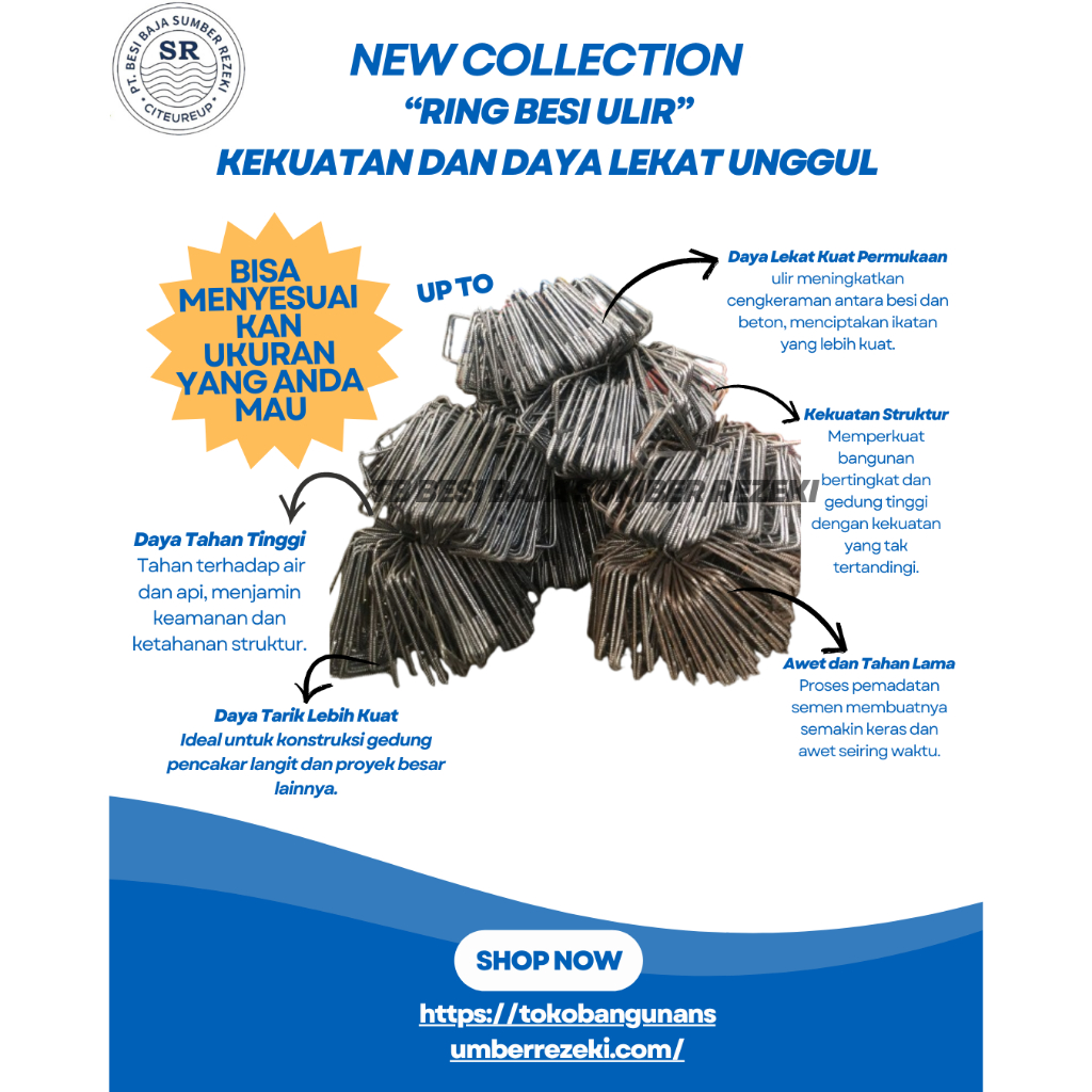 Ring Besi Ulir 6 Full/Bisa MenyesuaiKan Ukuran Yang Anda Mau