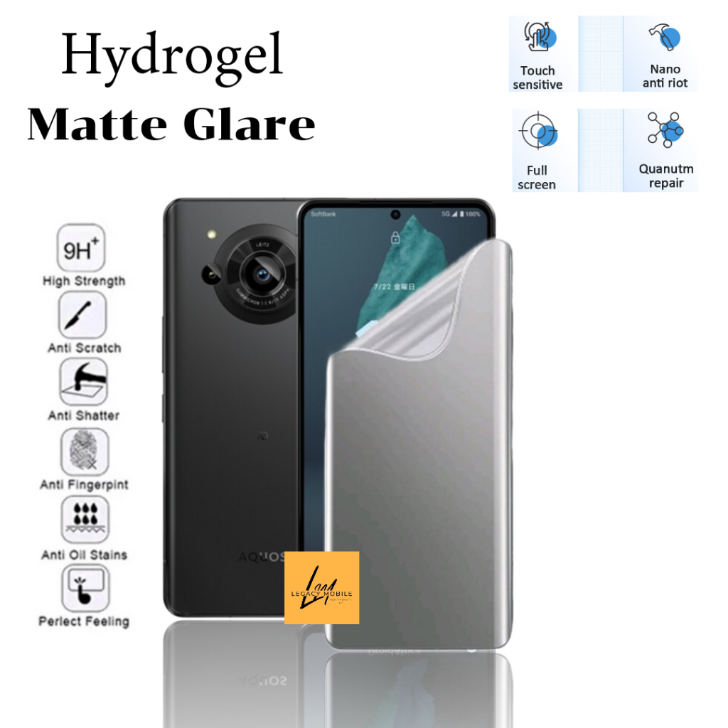 Anti gores Hydrogel matte glare pelindung layar jelly SHARP AQUOS R7 R8S R8S PRO anti minyak