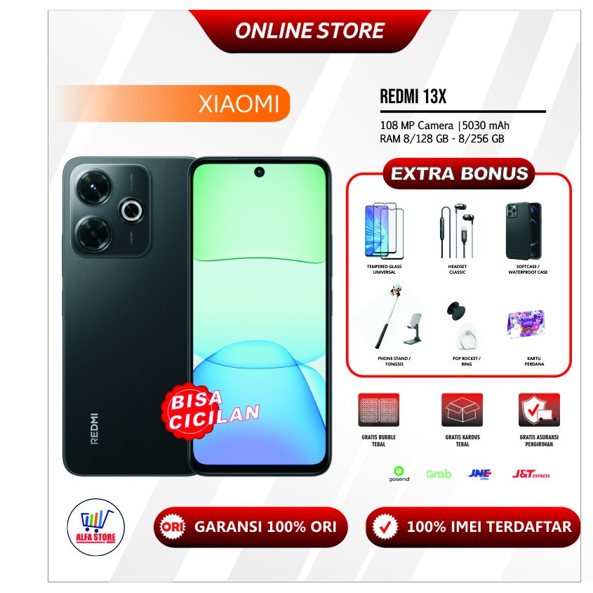 Xiaomi Redmi 13X RAM 8/128 GB - 8/256 GB Garansi Resmi