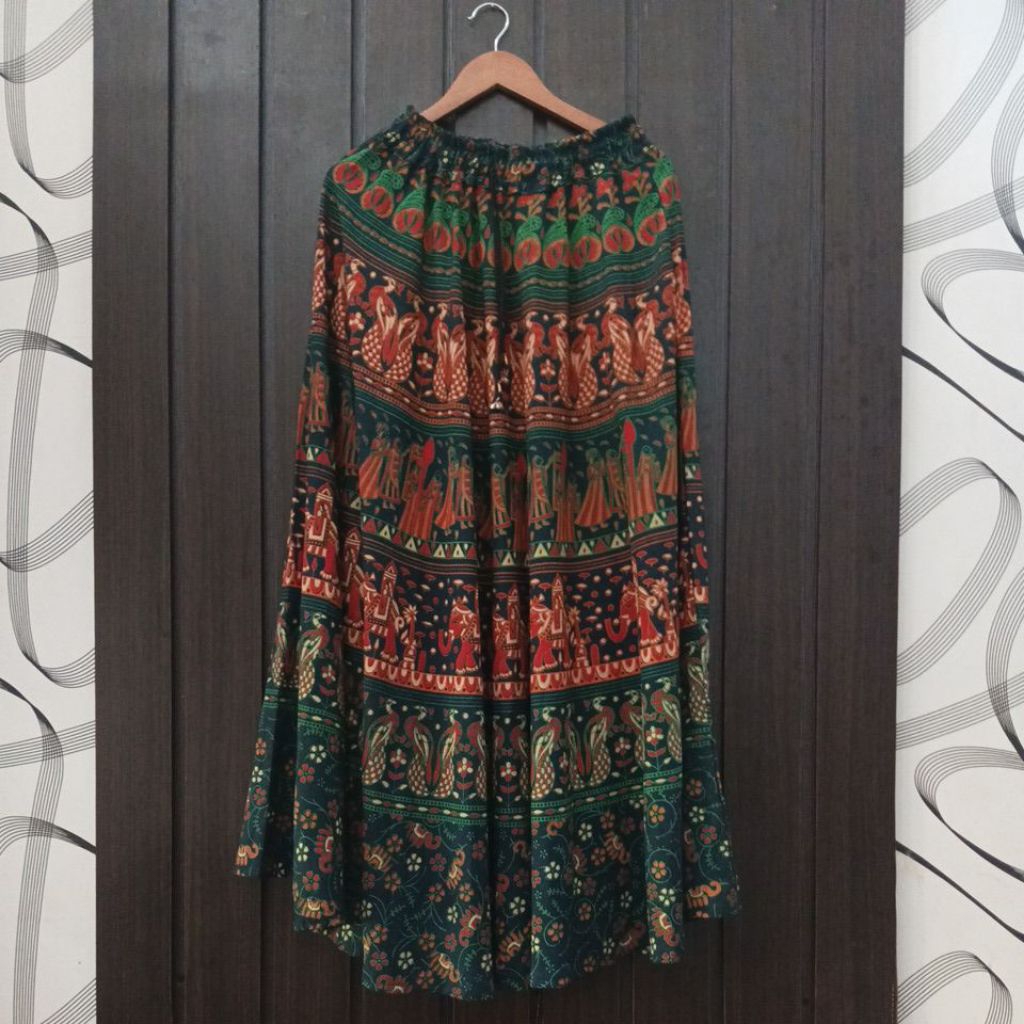 new rok ethnic mayung katun india hijau emerald balikpapan