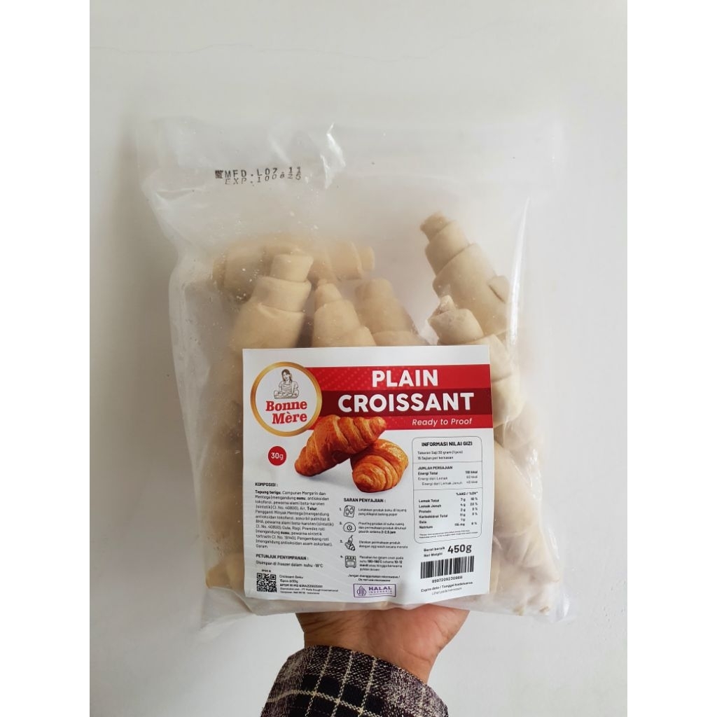 

Bonne Mere Croissant Dough Plain 30gr isi 15pcs