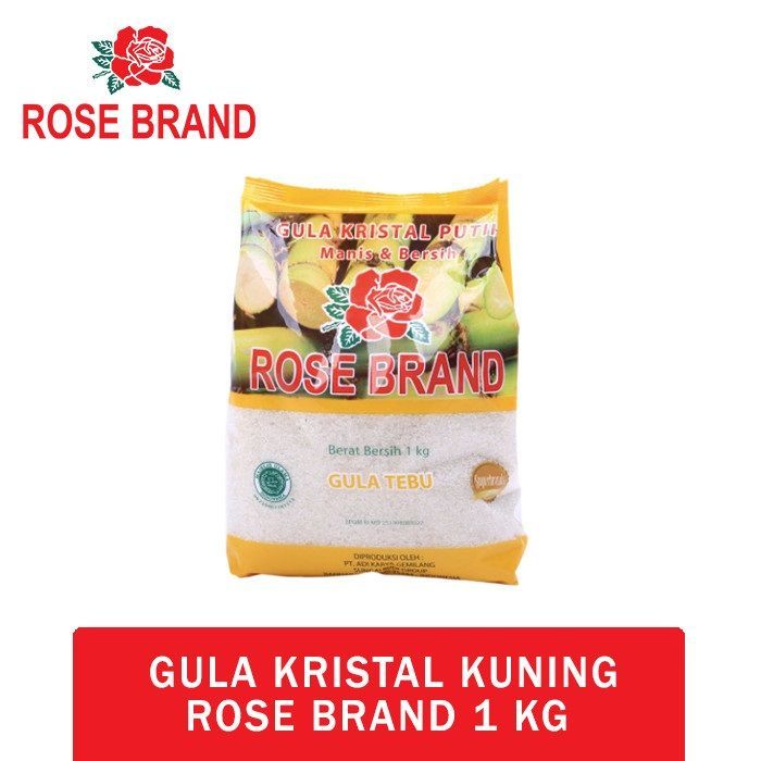 

GULA ROSE BRAND KEMASAN KUNING 1 KG ISI 7,8,10&12 PCS-MULYA STORE123