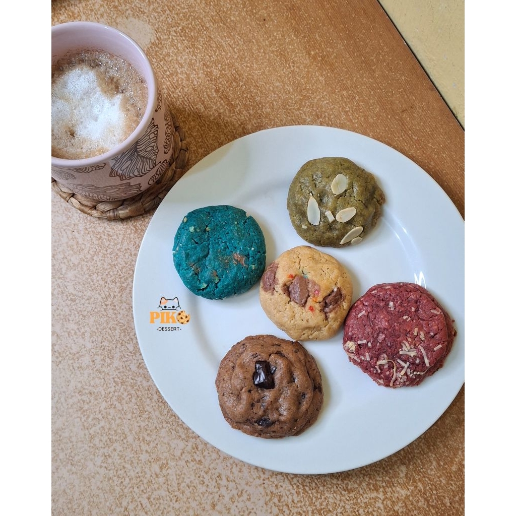 

Soft Baked cookies Medium 40 gram (Minimal order 3pcs)