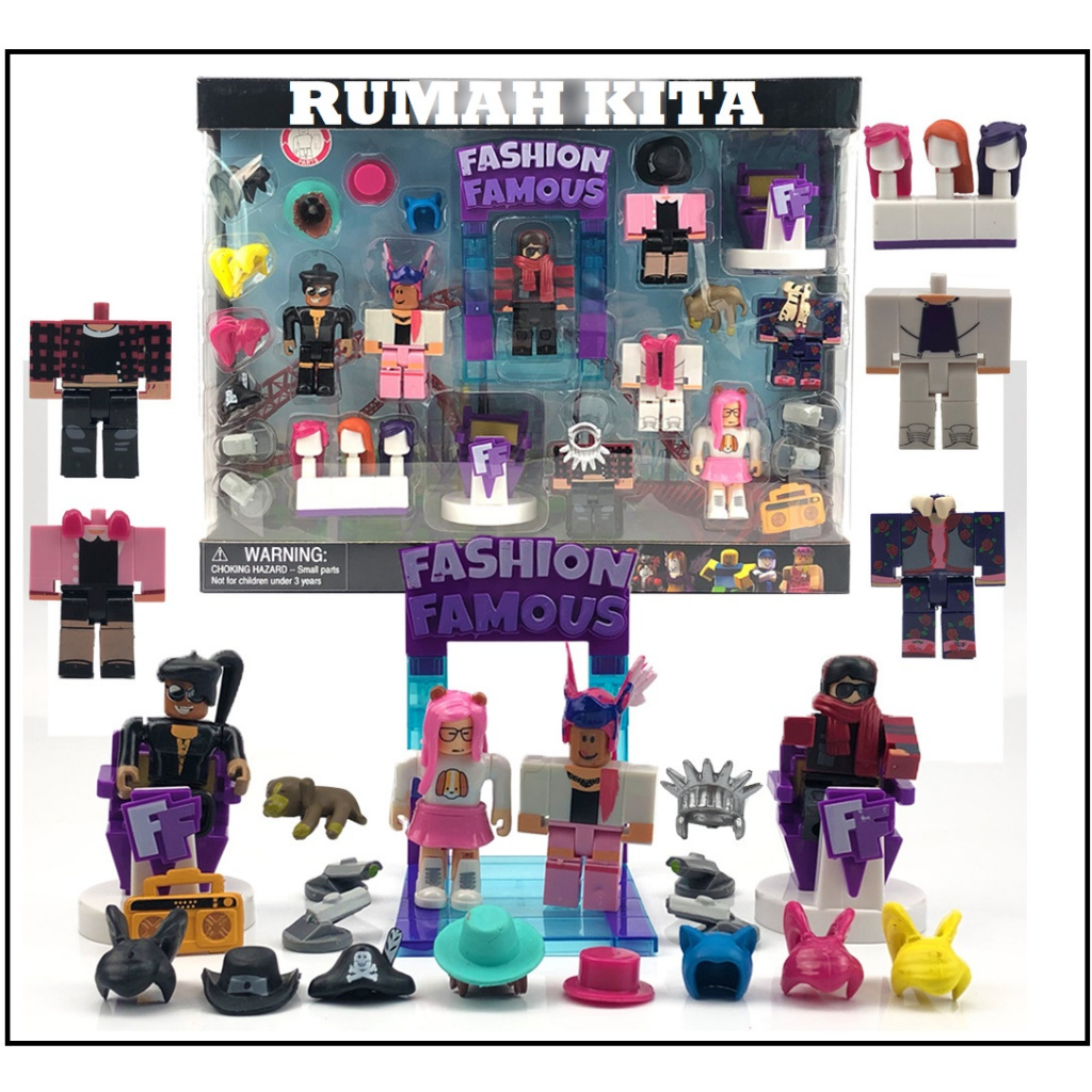 DIY ROBOT ROBLOXS PUZZLE MAINAN ANAK BOY ACTION FIGURE ROBOT ROBLOX FASHION FAMOUS 8IN1 KADO ULANG T