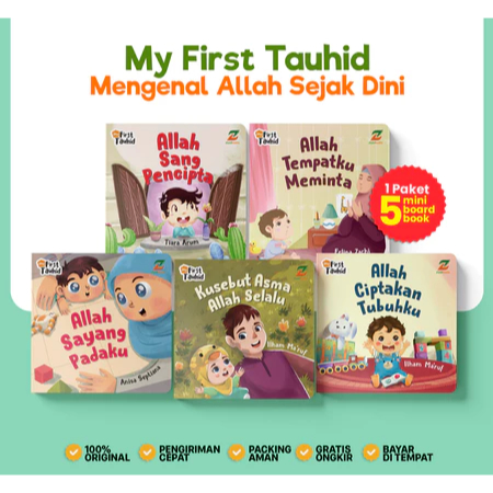 [1 SET ISI 5 BUKU] Mini Boardbook Bayi 0+ - My First Tauhid - Pengenalan Allah Pertamaku by Ziyadboo