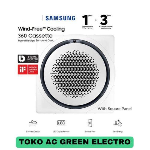 AC Cassette 360 SAMSUNG 2 pk - 5 pk R410A Inverter WIND-FREE Garansi Resmi
