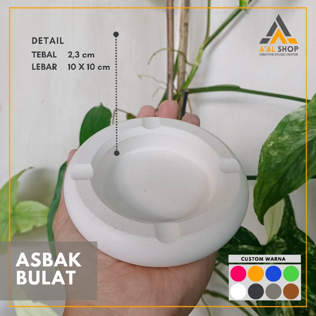 Asbak Rokok Aesthetic/ Asbak Rokok Semen Putih/ Asbak Rokok murah/ Asbak/ Asbak Rokok Souvernir