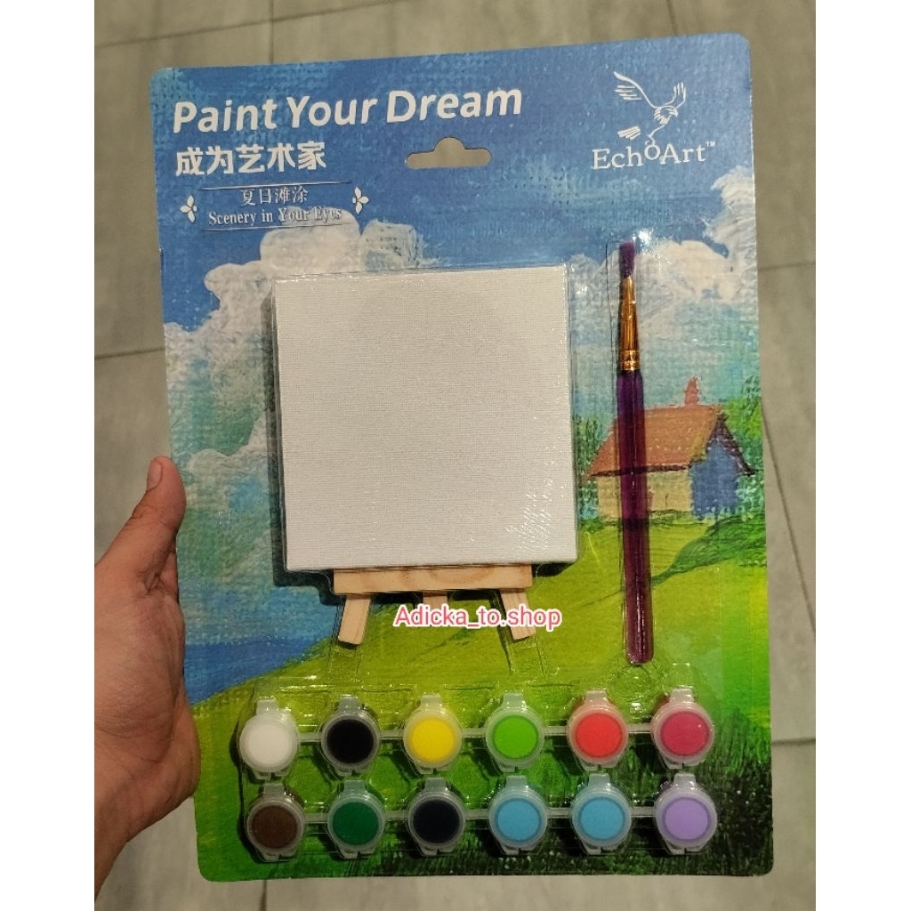 

painting set ( satu set perlengkapan mewarnai)