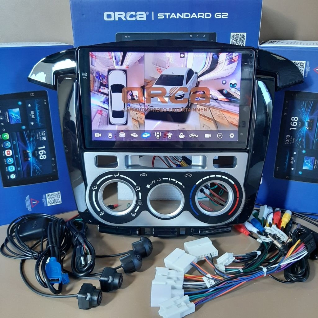 HEAD UNIT ANDROID ORCA NFC RAM 4/128 GB TOYOTA INNOVA TYPE G 2011 - 2015 ANDROID 9 INCH INNOVA G 201