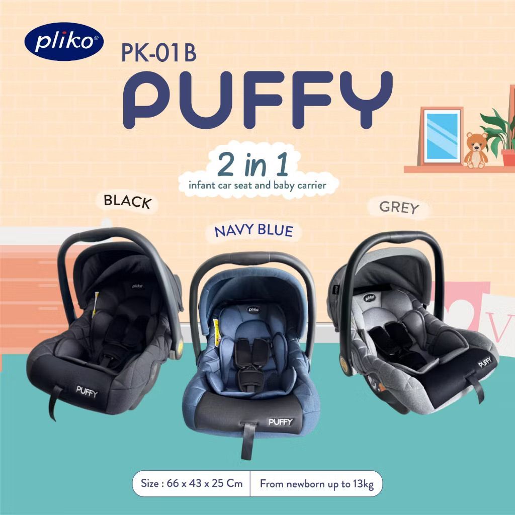 BEEBEEMART || Pliko PK-01B Puffy Infant Car seat Kursi Mobil Bayi Baby Carrier / Car Seat Pliko