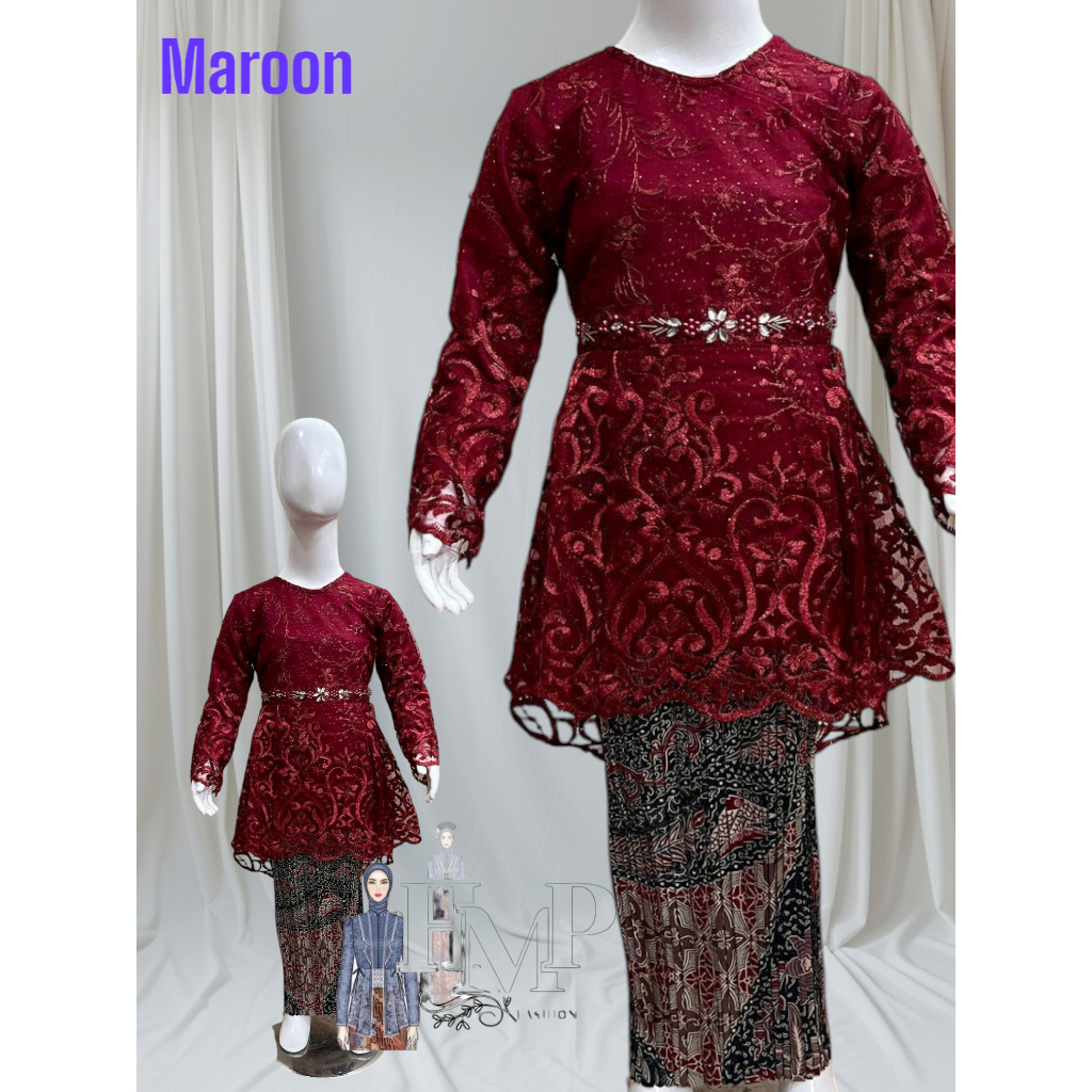 kebaya anak modern model lesty  kebaya anak perempuan umur 3-12tahun