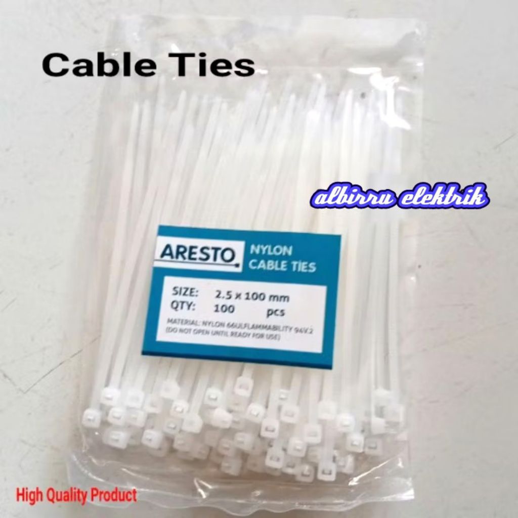 

Cable Ties Aresto Ukuran 2,5 x 100mm