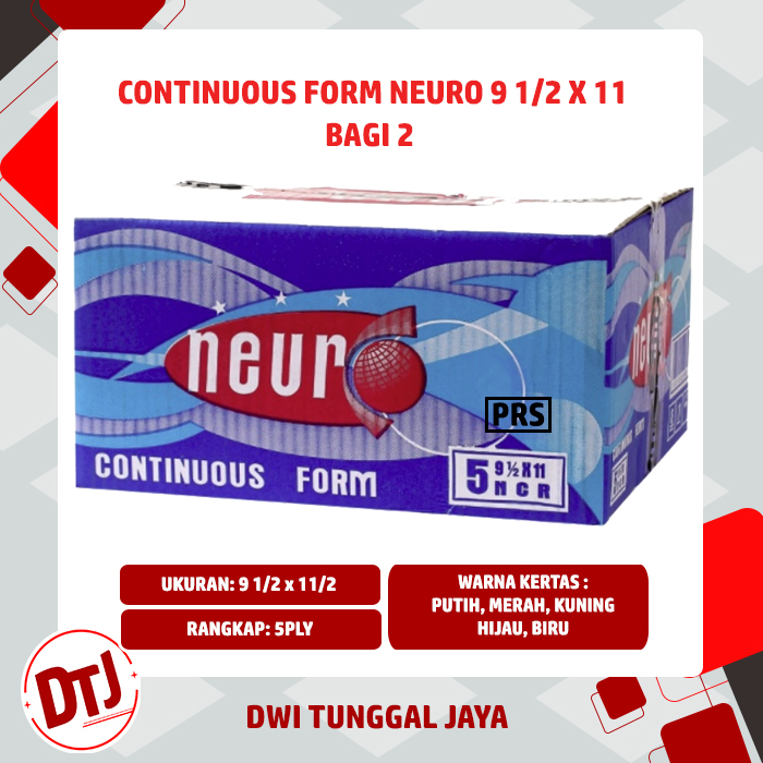 

InJO Kertas Continuous Form Neuro 9,5" x 11" 5 Ply