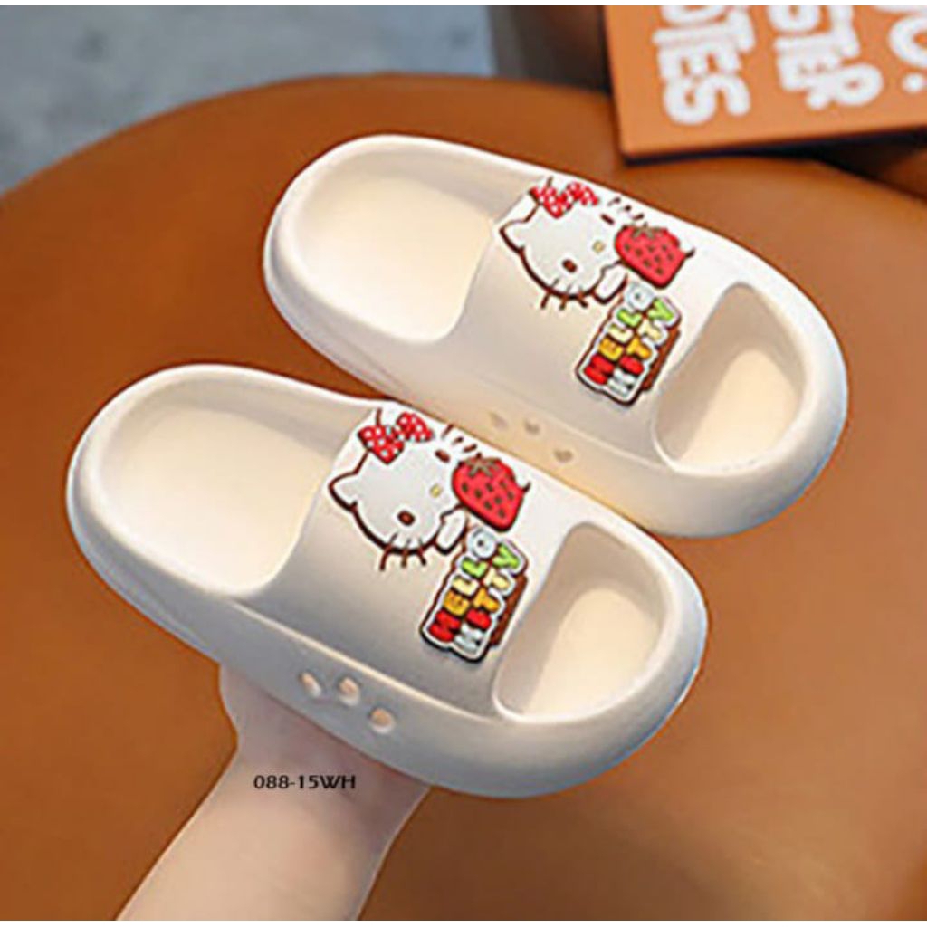 Slipper Hello Kitty White | Kuromi Purple | Sandal Selop Anak