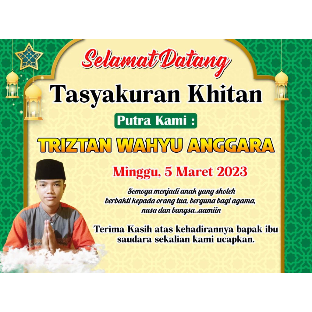 Banner Khitan / Spanduk Khitan / Khitanan