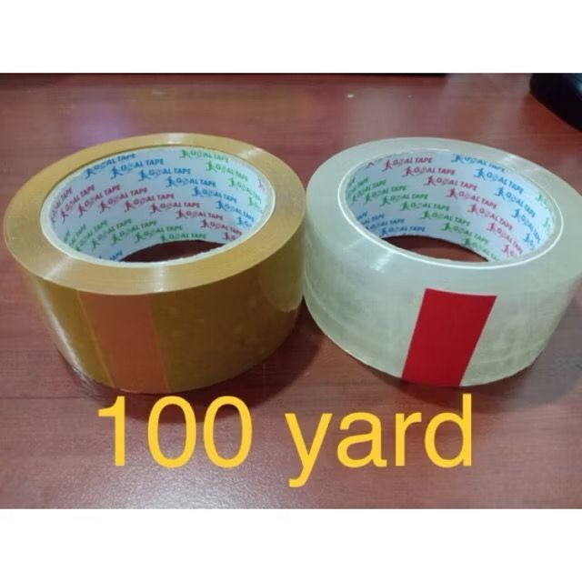 

Lakban bening 100 yard 2inchi 1 roll Premium Sangat Kuat
