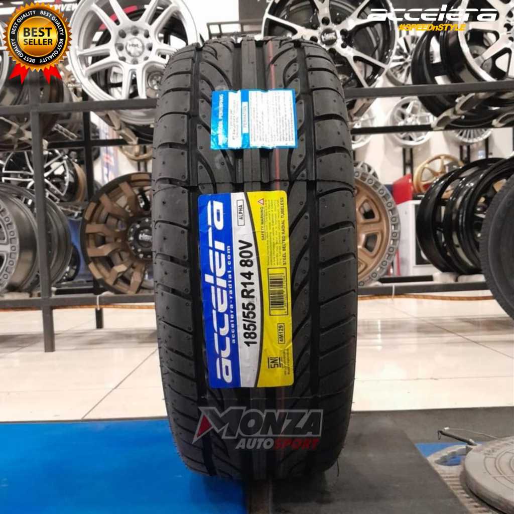 Ban mobil ring 14 ukuran 185/55 R14 Accelera Alpha