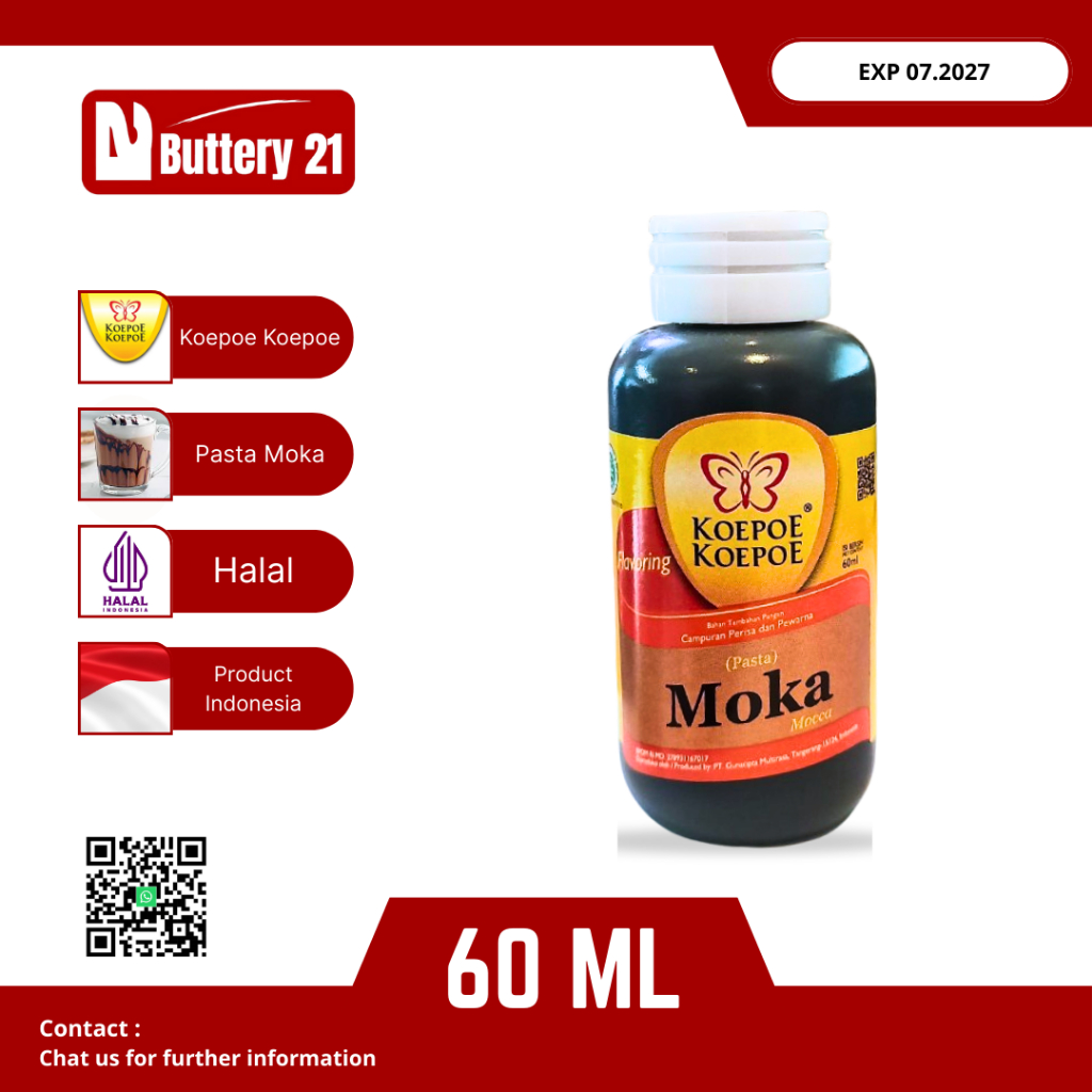 

KOEPOE KOEPOE PASTA MOKA 60 ML/PERISA DAN PERWARNA MOKA/MOCA/MOCCA/MOKO 60 ML