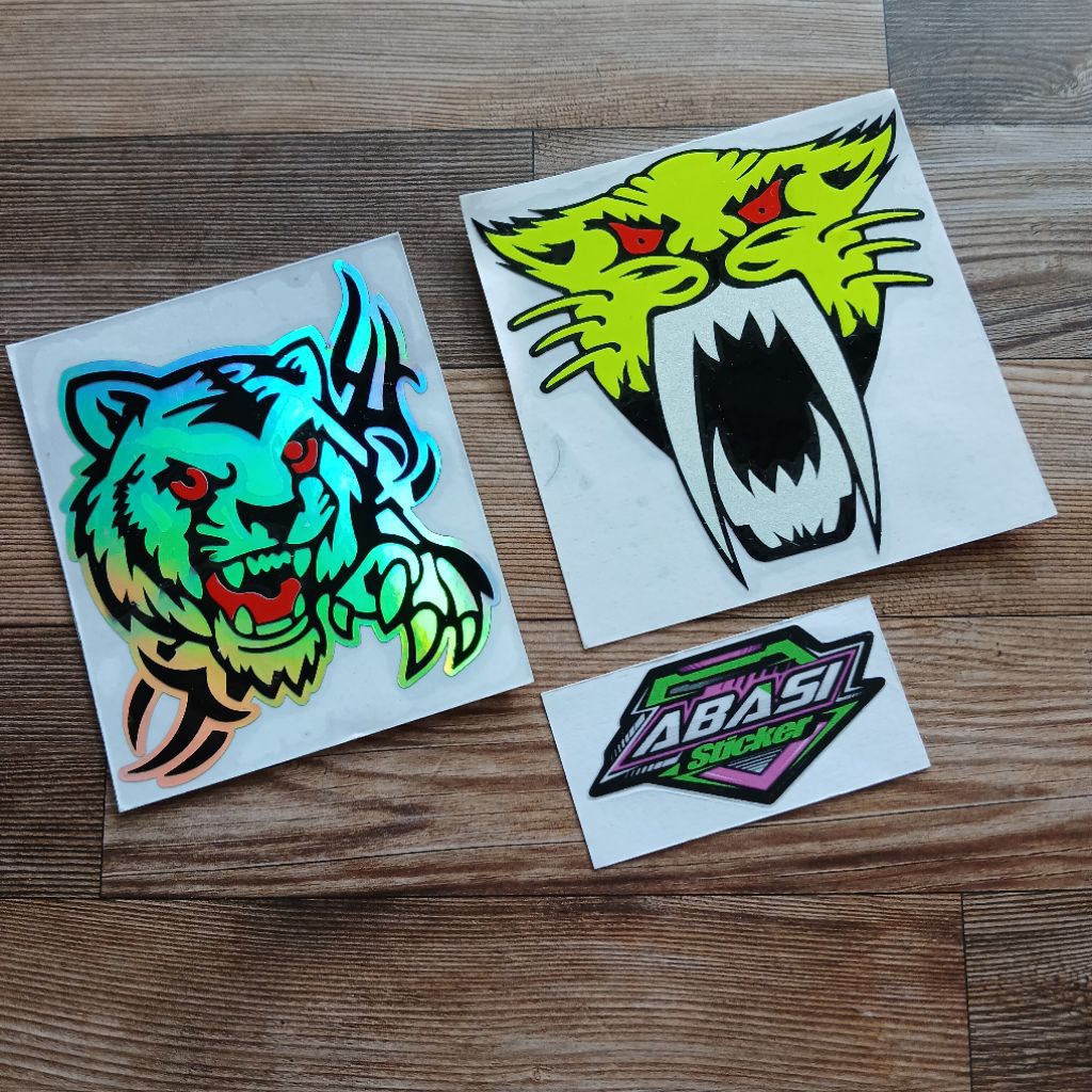 sticker cutting macan sticker harimau