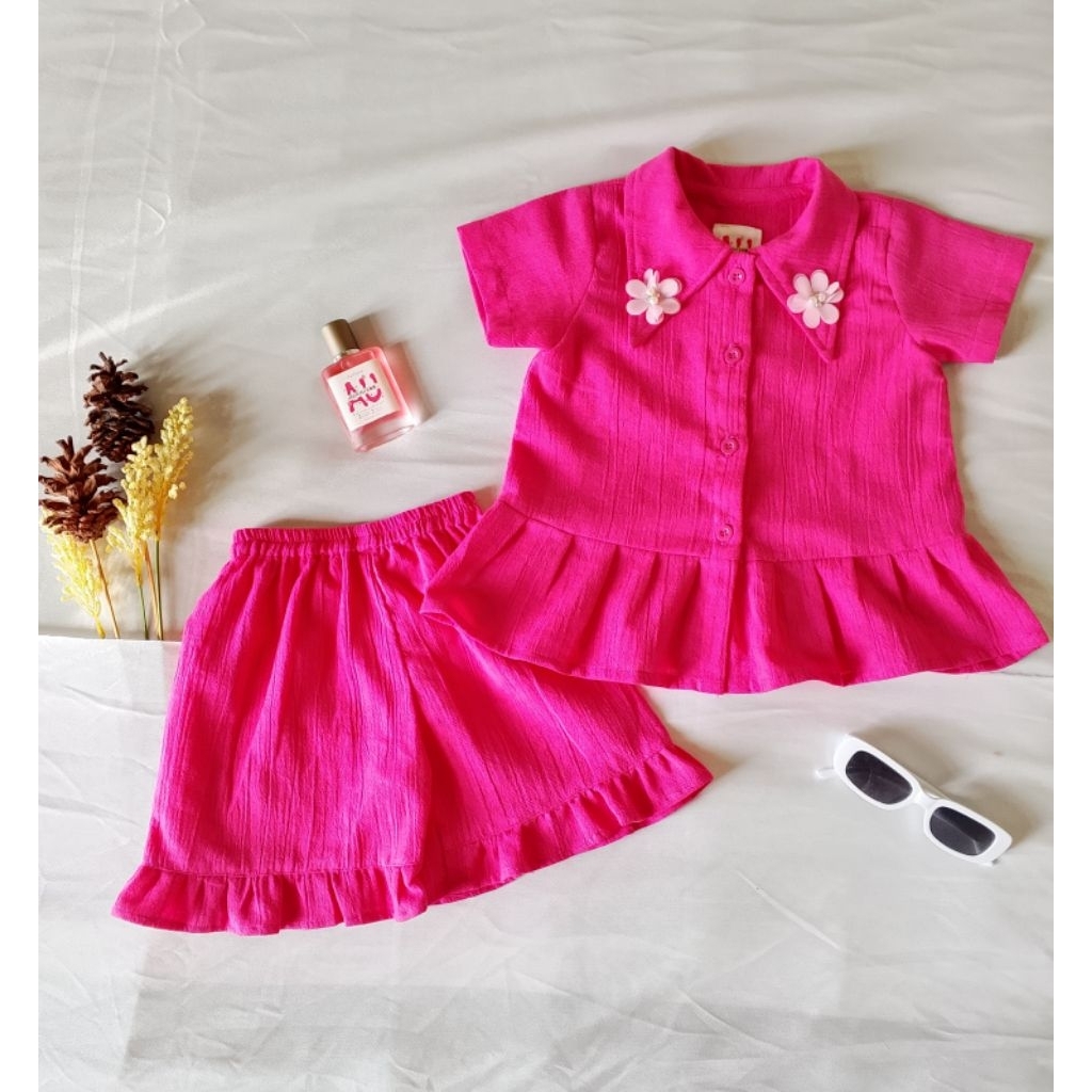 arunika ummu-  Eliza set baju celana anak perempuan