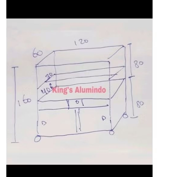 etalase jualan - etalase makanan - etalase aluminium