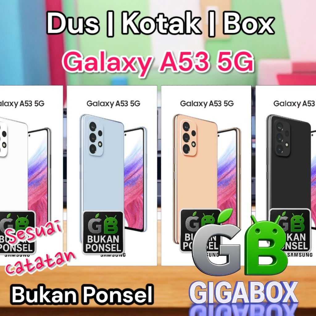 

Dus Kardus Box Galaxy A53 5G Tersedia Dus Only & Fullset (Sesuai Catatan)