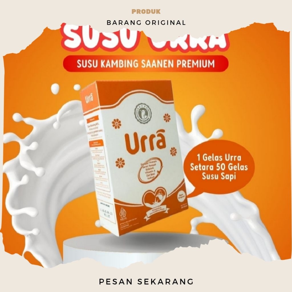 

URRA Susu Kambing Saneen Original Untuk Penambah Berat Badan & Tinggi Badan Anak