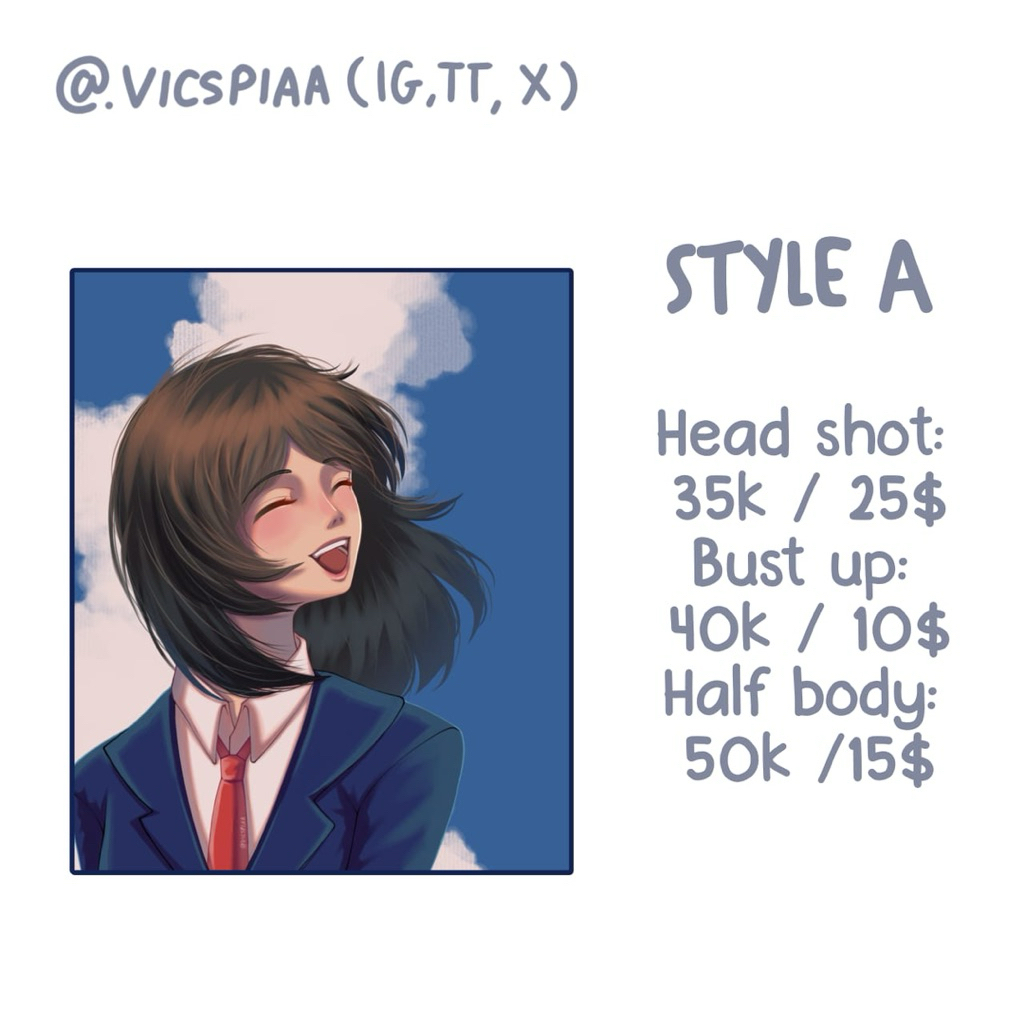 Digital Art Commission Anime & Chibi Style