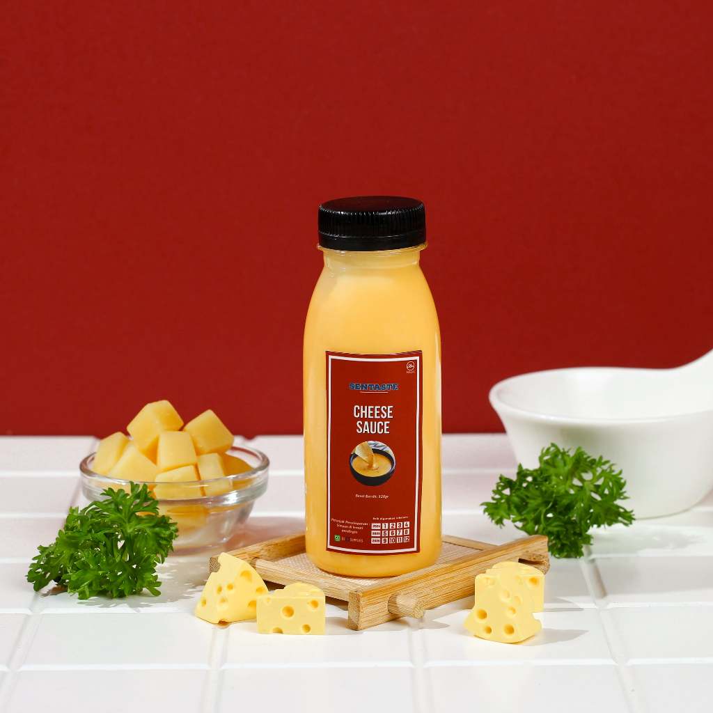 

Cheese Sauce SenTaste 120gr - Saus Keju Cocolan Saos Halal