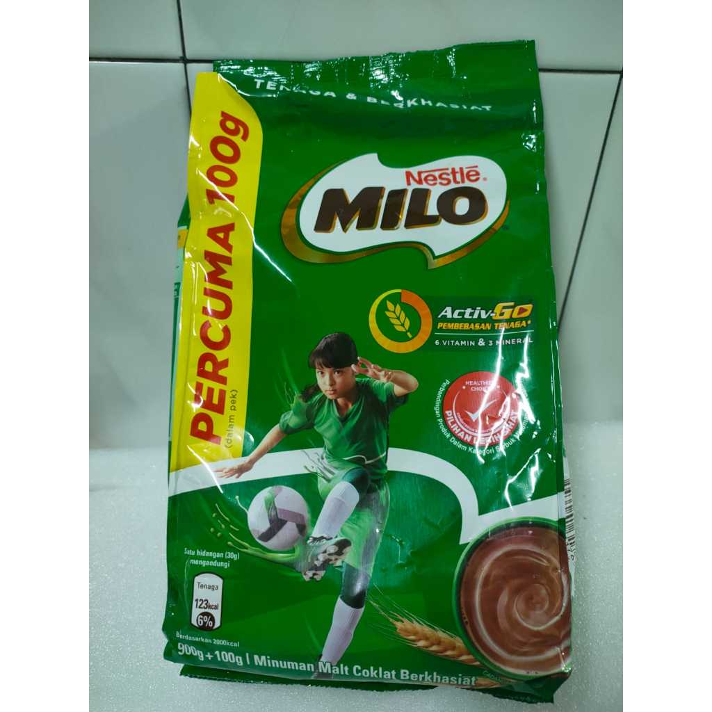

Nestle M I L O asli malaysia tersedia 900g free100 gr -1.8 kg