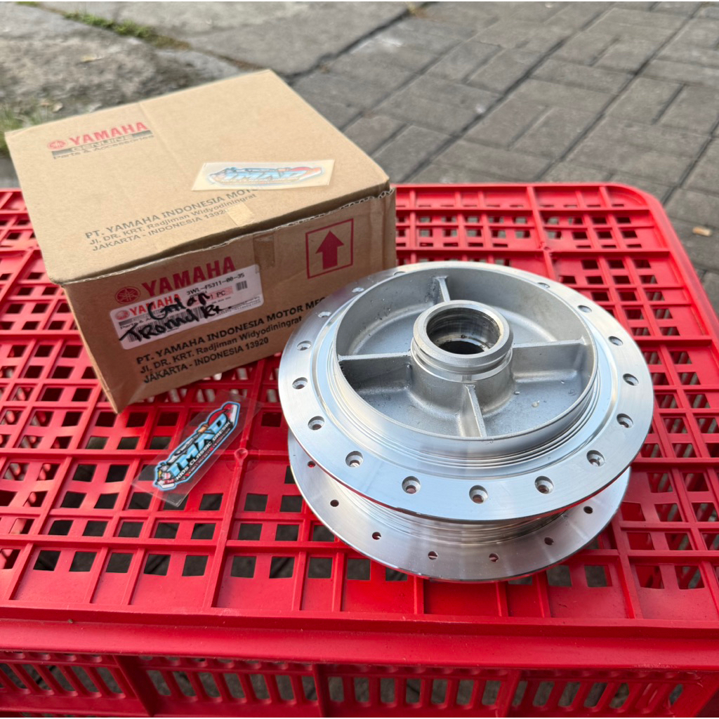 TROMOL BELAKANG RX KING ORIGINAL YGP BUBUT POLES GILAP TROMOL RX-KING ORIGINAL