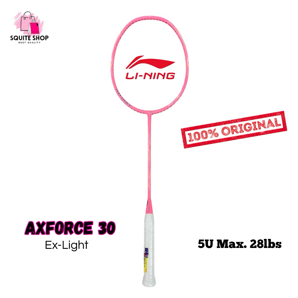 RAKET LINING AXFORCE 30 EXSTRG 35lbs ORIGINAL BADMINTON