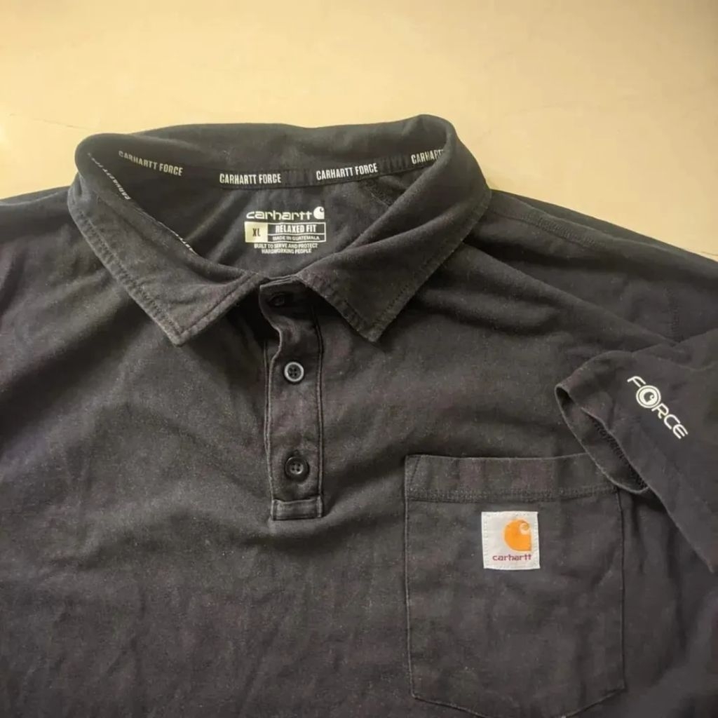 CARHATT FORCE POLO HITAM ORIGINAL