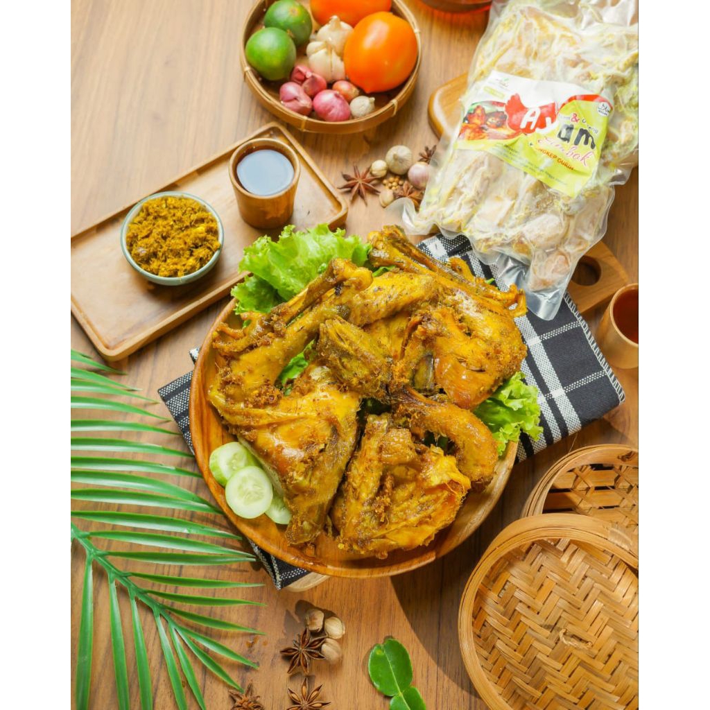 

Ayam Kampung Asli Ungkep Simbok Frozen Potong 2 dada 2 paha tepong 1 kepala dan jeroan