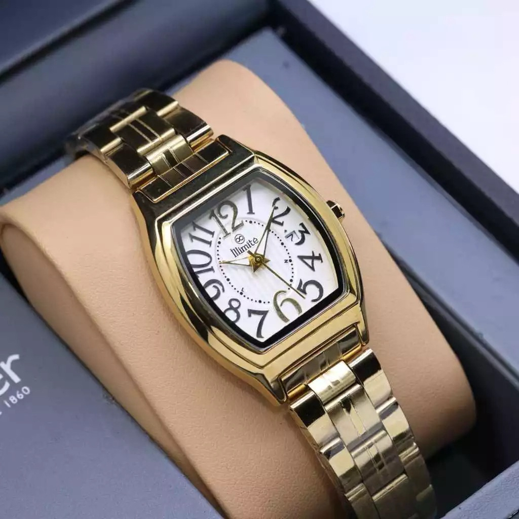 ILLIMITE 8617 JAM TANGAN WANITA BRANDED ELEGAN ANTI AIR TANGGAL AKTIF JAM TANGAN FASHION CEWEK