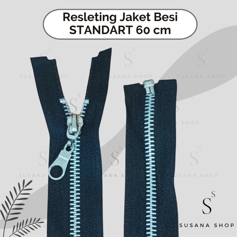 Resleting Jaket Besi 60 cm (24 inch) / Resleting Jaket Besi STANDARD 60cm 24inch