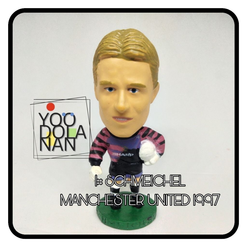 1# SCHMEICHEL - MANCHESTER UNITED 1997 CORINTHIAN PROSTARS FIGURE PEMAIN BOLA