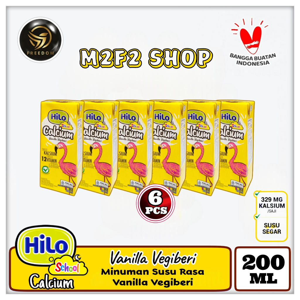 

Susu HiLo School Rasa Vanilla Vegiberi Kotak UHT - 200 ml (Kemasan 6 Pcs)