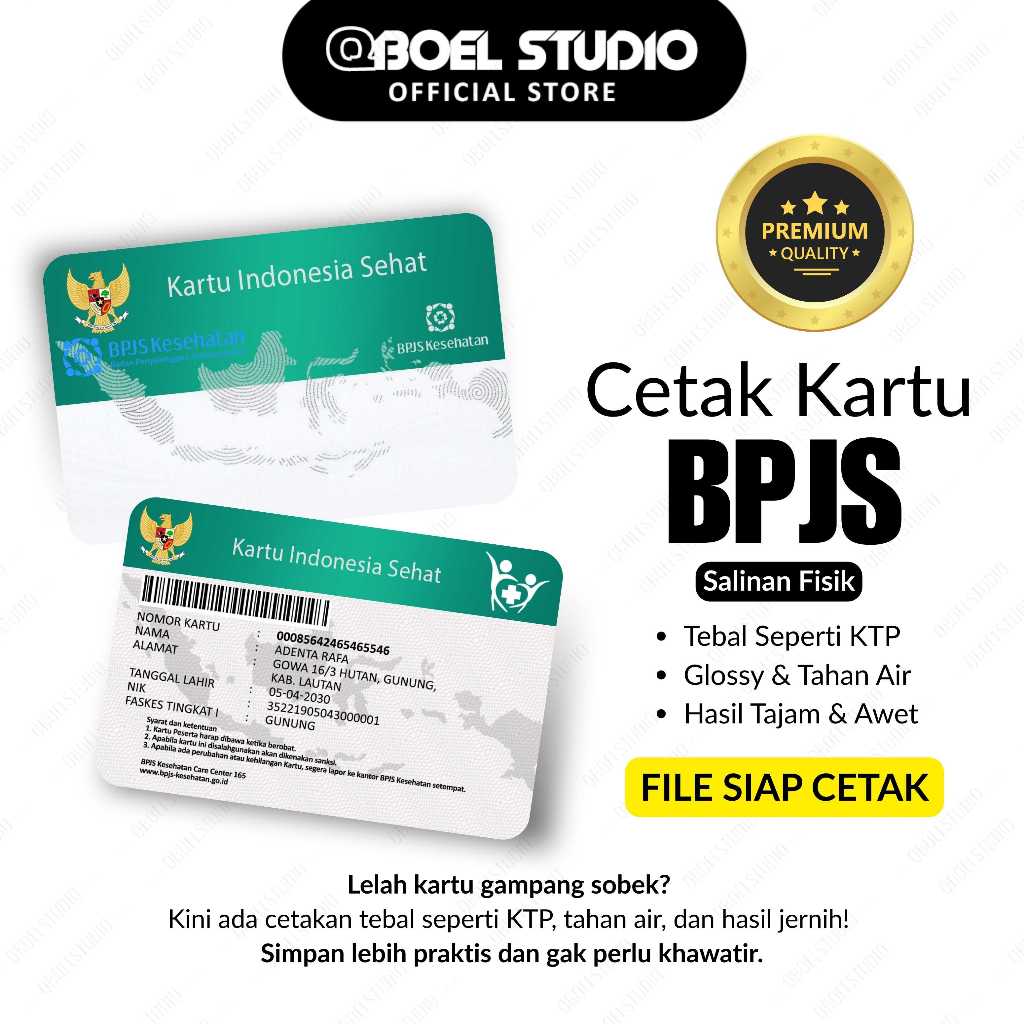 Cetak Kartu BPJS File Wajib Siap Cetak