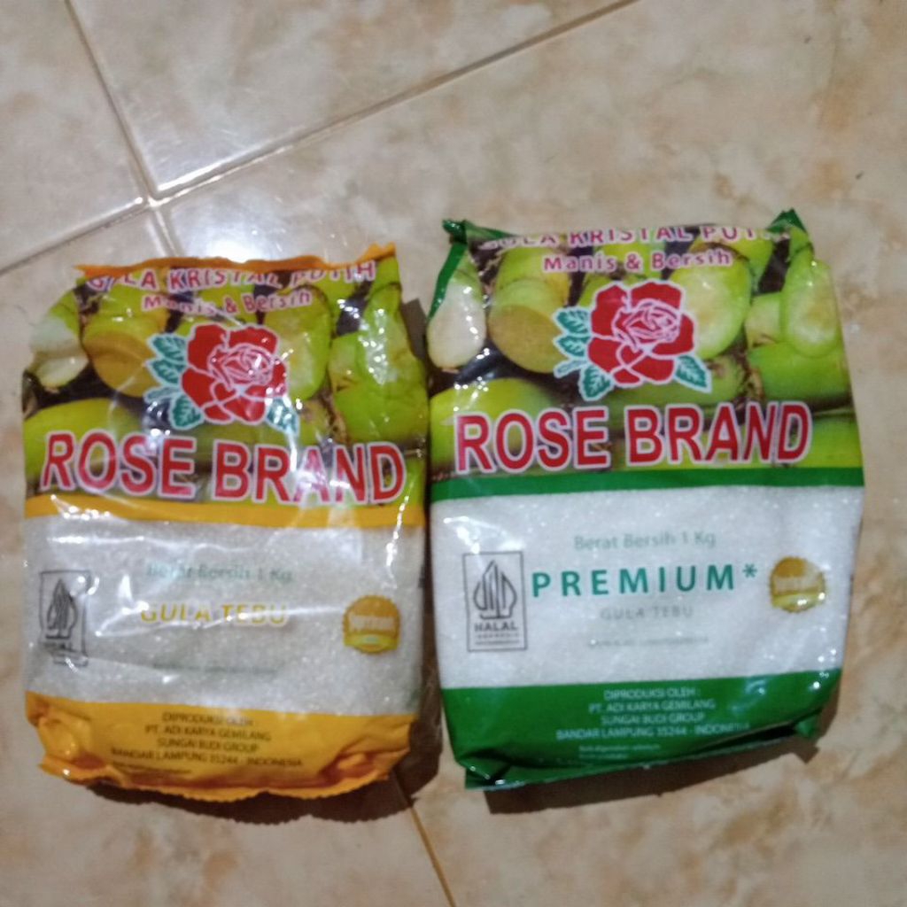 

Gula Rose Brand Premium Hijau dan kuning Kemasan 1kg