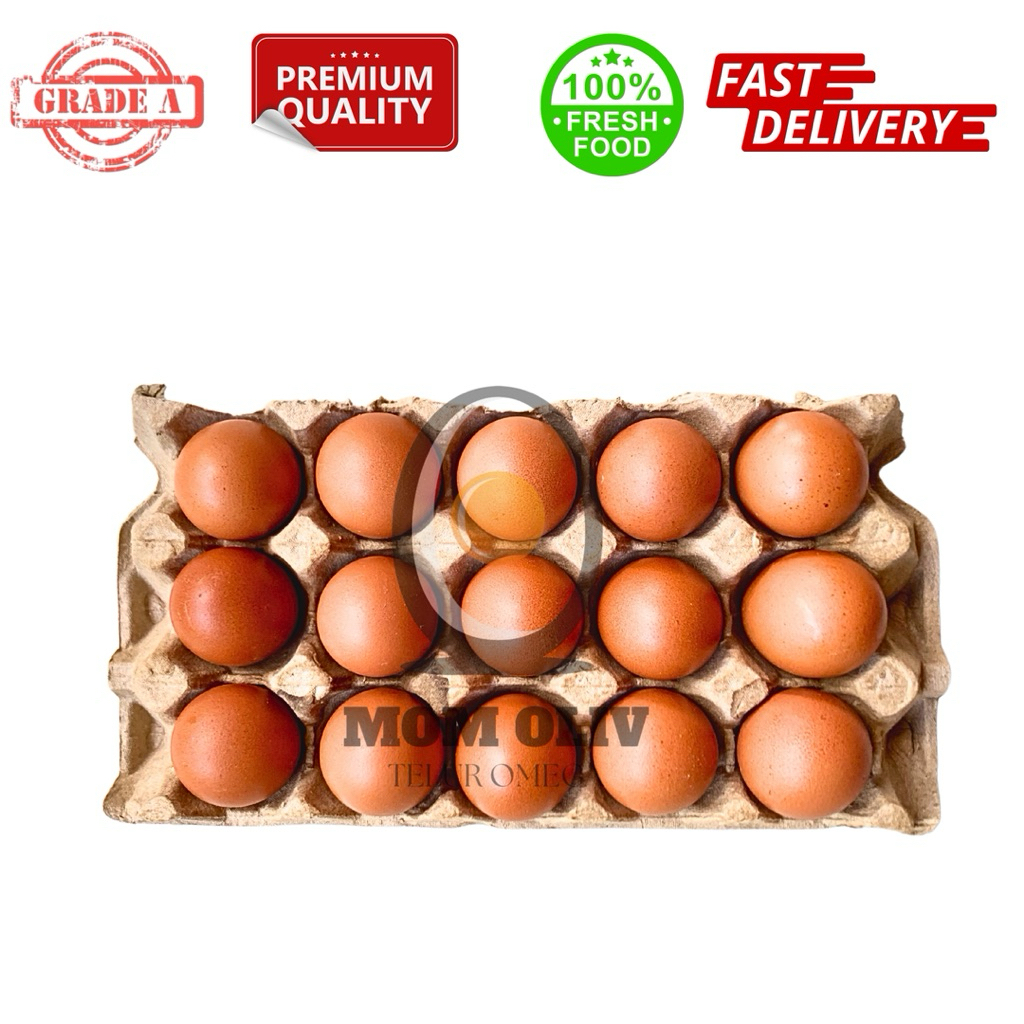 

Telur Ayam Omega 3 Premium Grade A - 15 butir