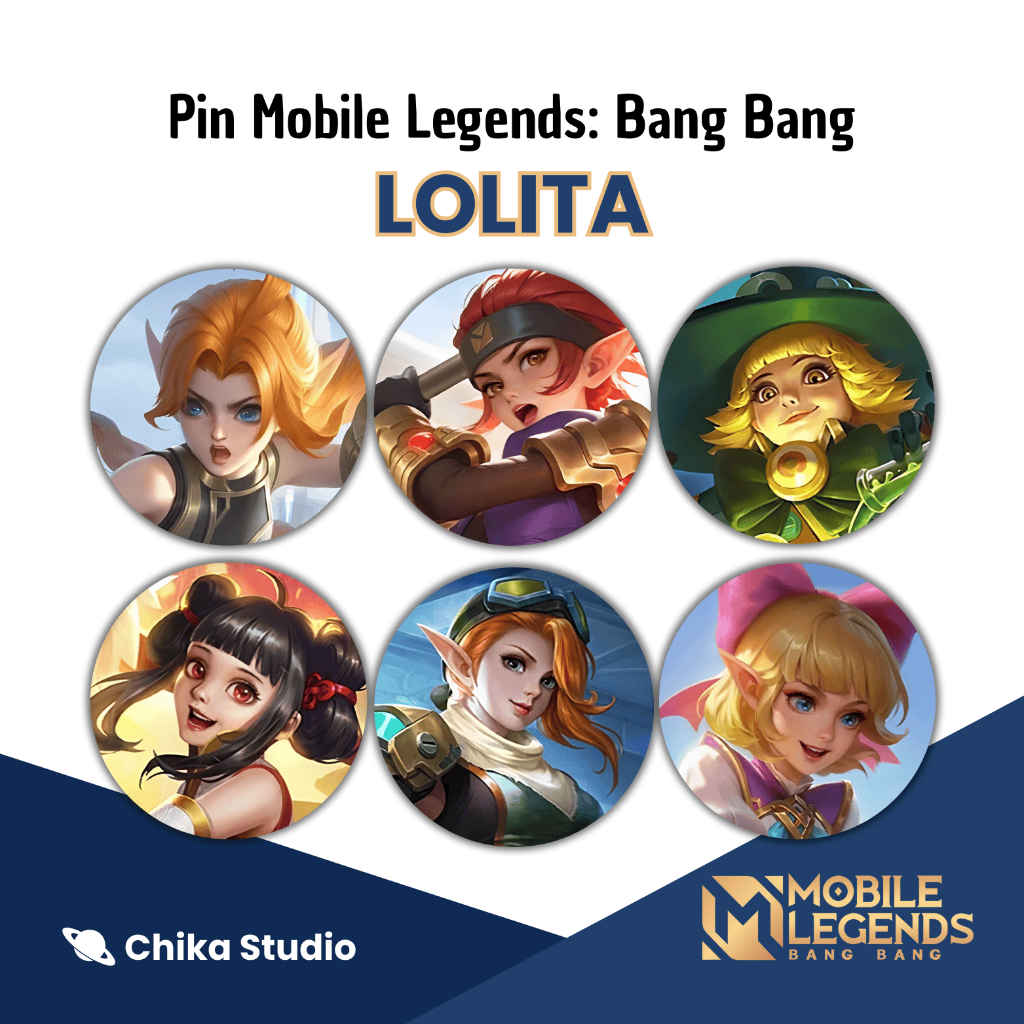 Pin Button Peniti Merchandise Mobile Legends: Bang Bang - Lolita