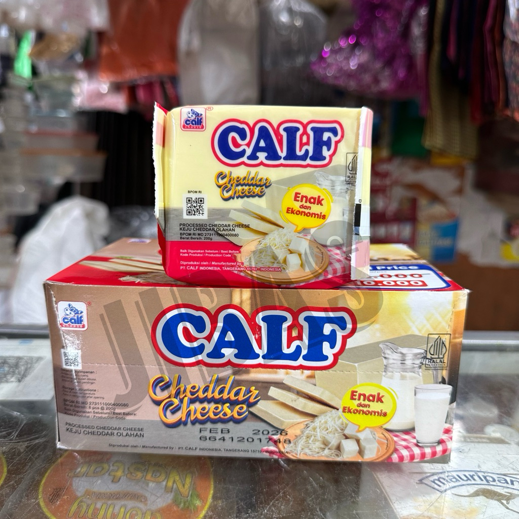 

Keju Cheddar CALF 200gr