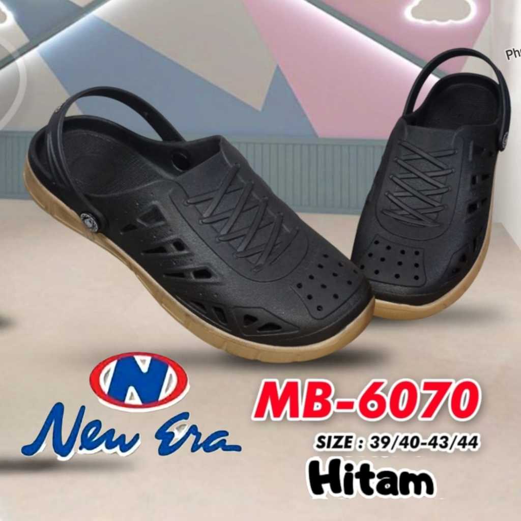 GOS NEW ERA MB 6070 SEPATU SENDAL PAO Sepatu Pantofel Pria Full Karet Pria Dewasa SlipOn Original Si