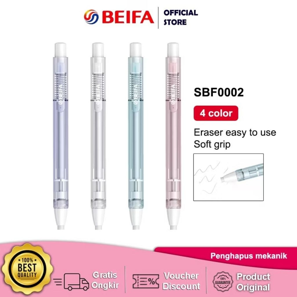 

BEIFA Penghapus Mekanik SBF0002 / Eraser Sliding BEIFA