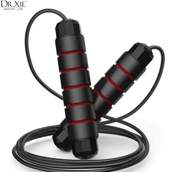 KODE B48Q Tali Skipping Jump Rope Gym Fitness Lompat Tali  Speed Rope Hitam