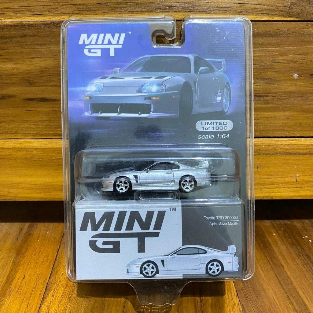 Mini GT Toyota Supra TRD3000GT Alpine Silver Metalic Sealed | Blister