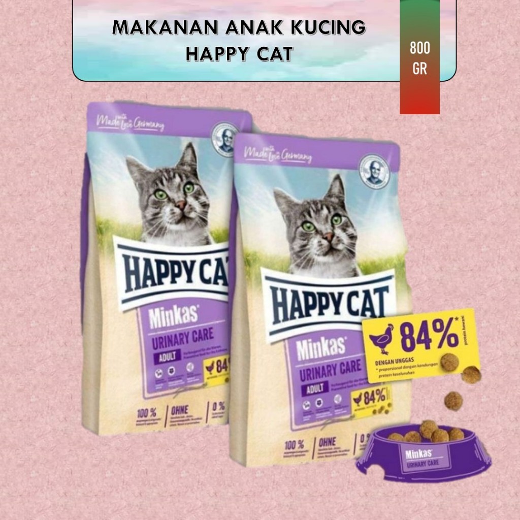 Happy Cat Urinary 800gHAPPY CAT MINKAS URINARY CARE 800 Gr