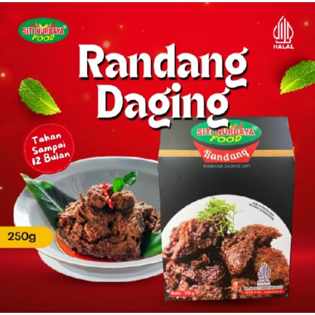 

Rendang Siti Nurbaya 250g isi 5 Potong